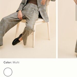 Madewell Multi-Color Plaid Trousers